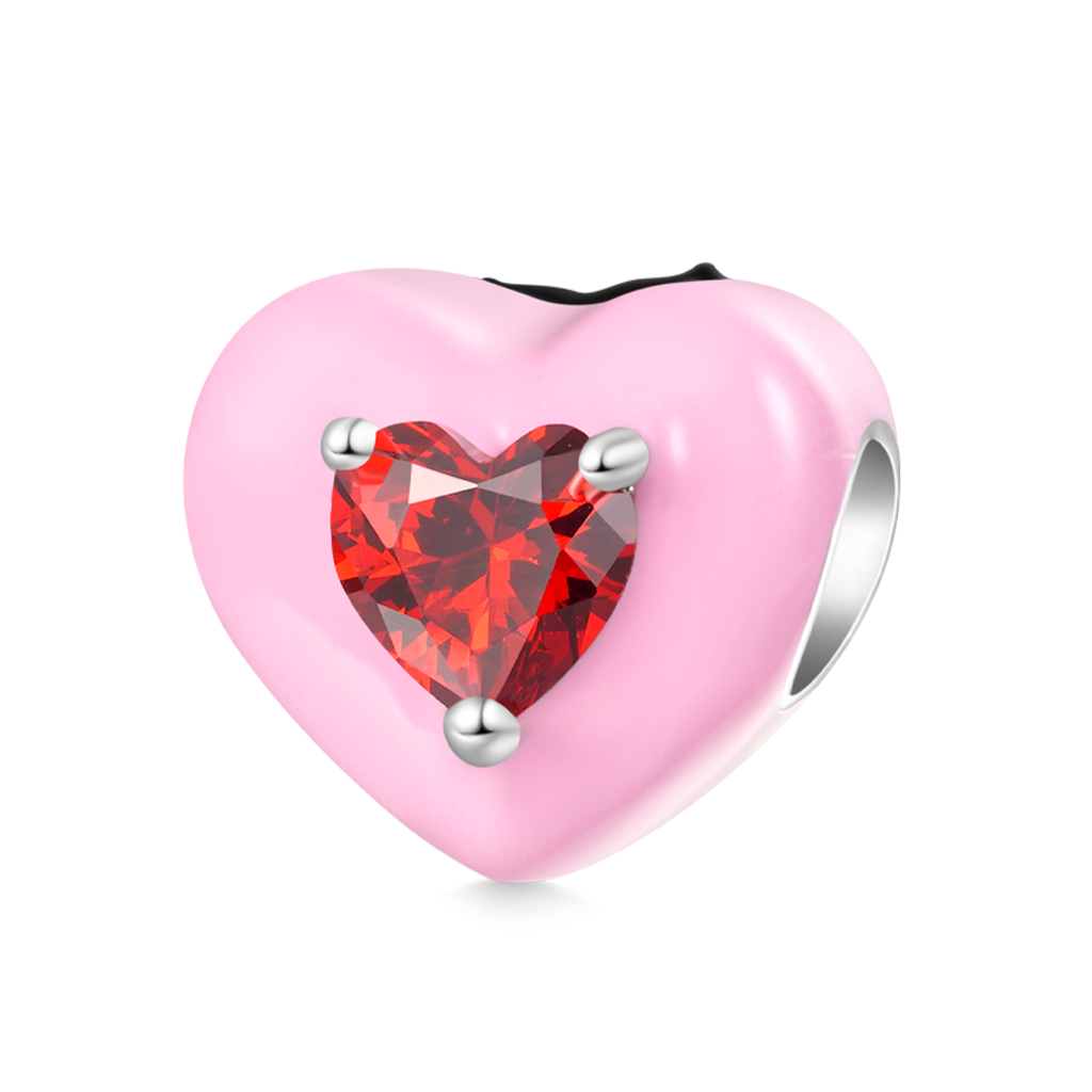 Gnoce Pink Heart Classy Betty Boop Charm_2