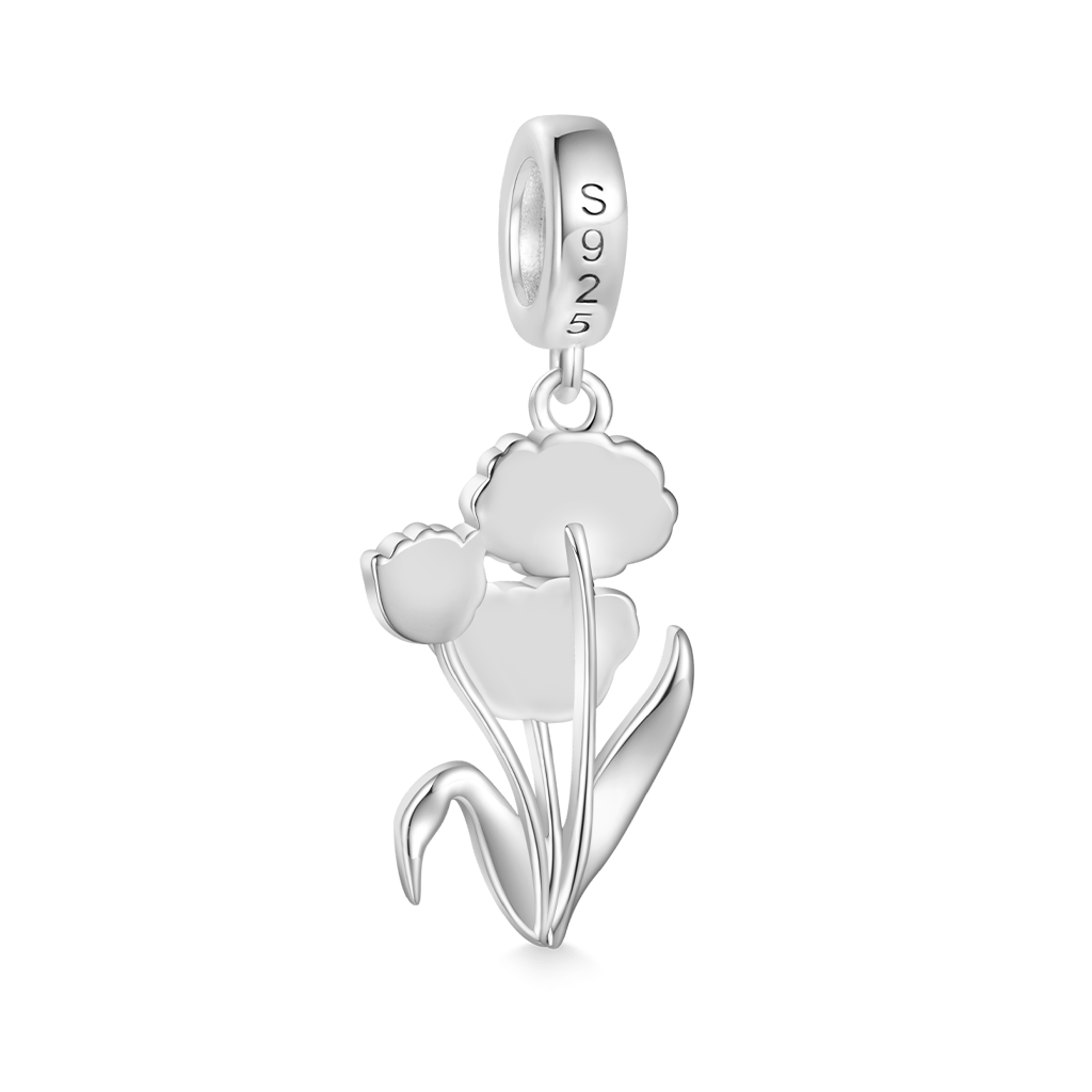 Gnoce Temple of Flora Tulips Pendant Dangle Charm_2