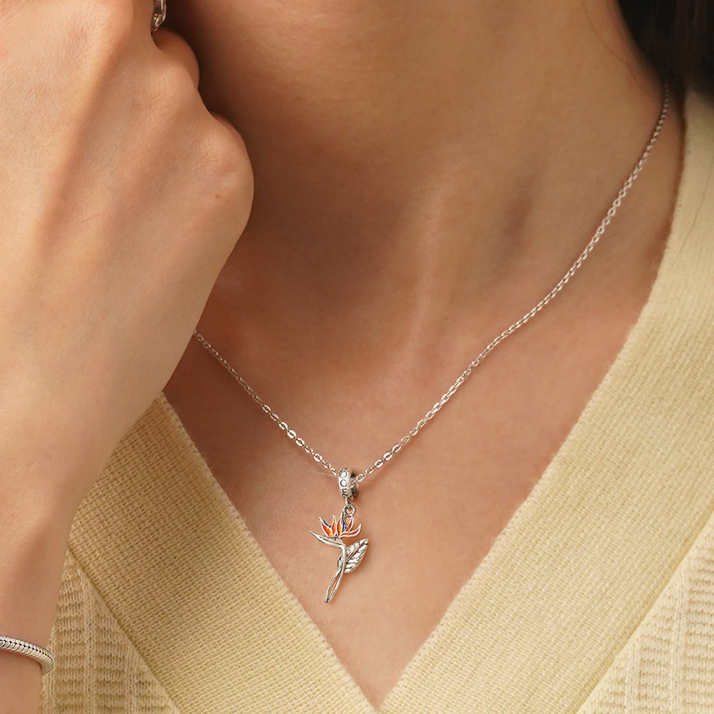 Gnoce Temple of Flora Strelizia Pendant Dangle Charm_5