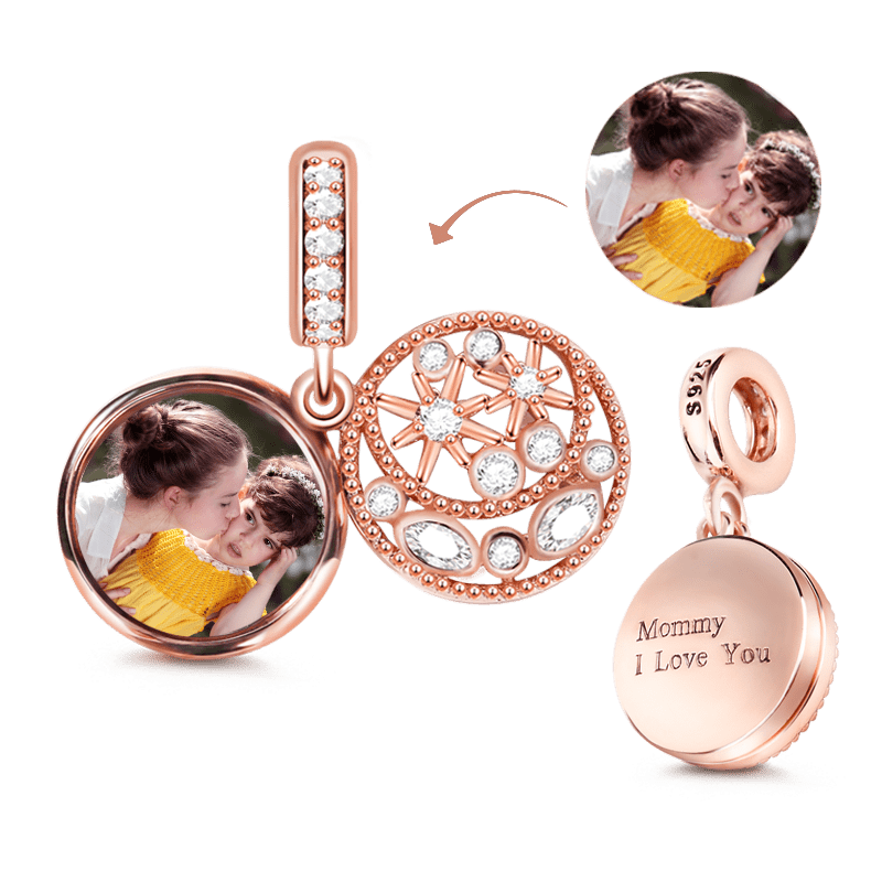Gnoce Moon Star Engravable Photo Charm_1