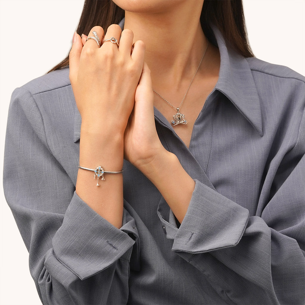 Gnoce Cinderella Clock 12 O'clock Charm_4