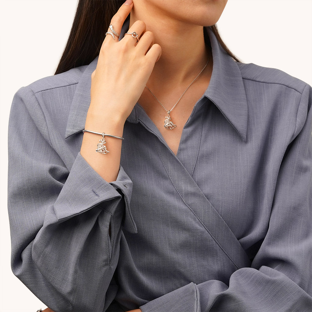 Gnoce Wireless LED Glow Magic Fairy Dress Pendant Dangle Charm_5