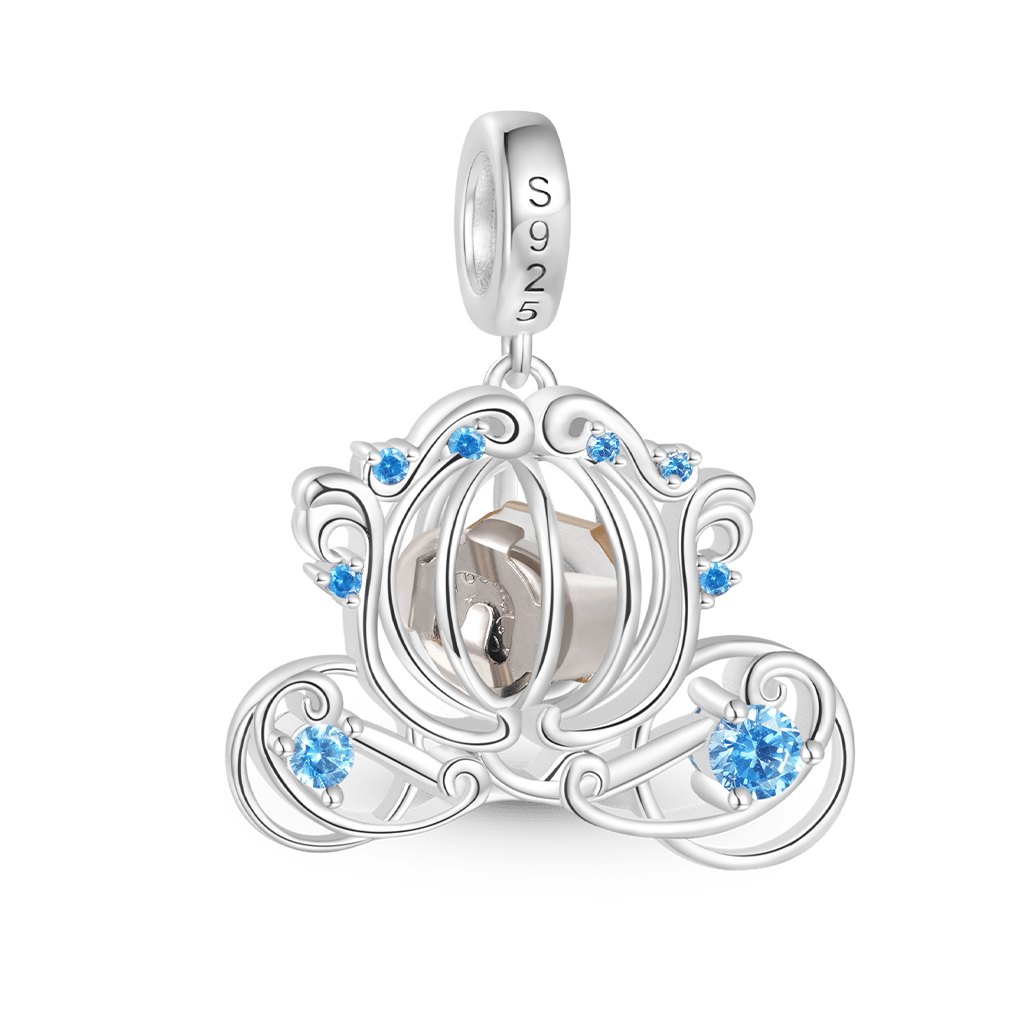 Gnoce Wireless LED Glow Glass Pumpkin Carriage Pendant Dangle Charm_4