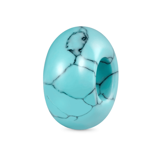 Gnoce Turquoise Circle Large Hole Charm_1