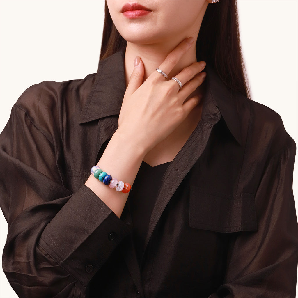 Gnoce Lazurite Circle Large Hole Charm_3