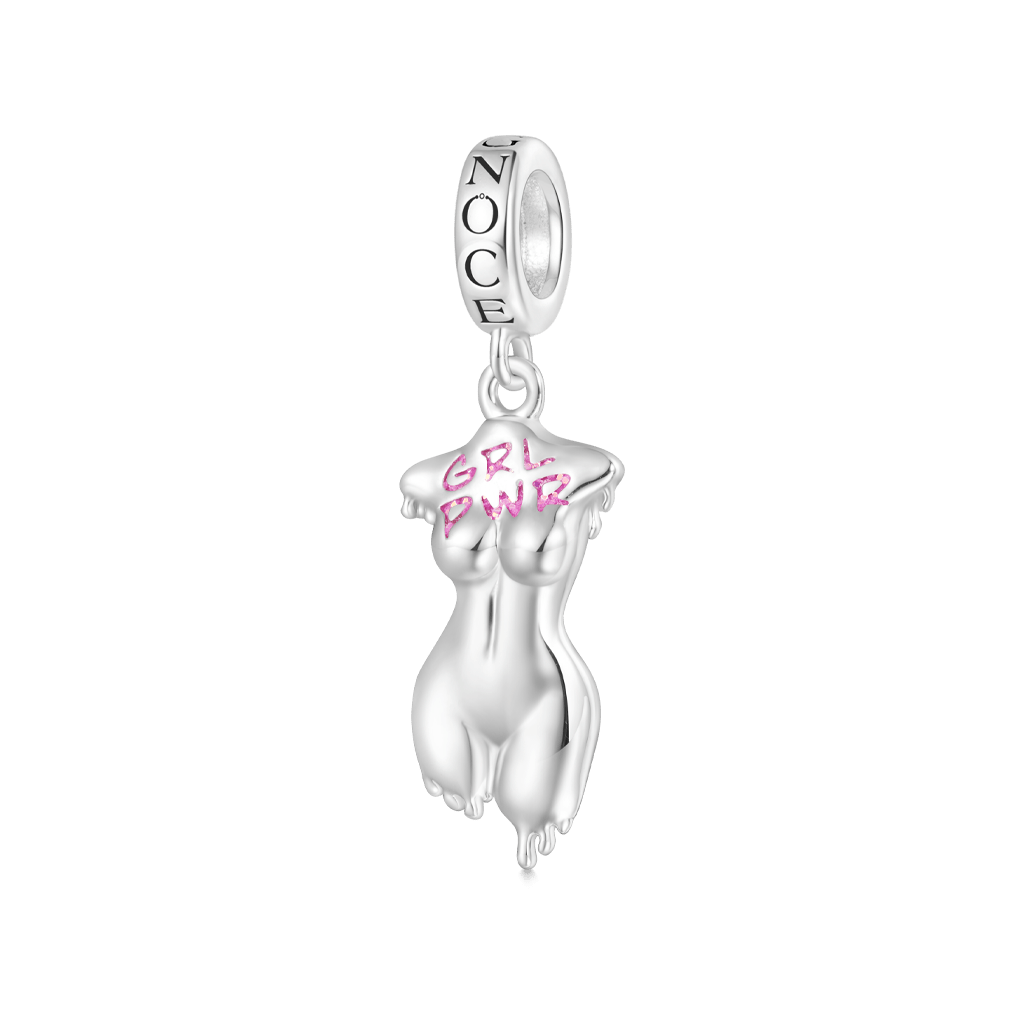 Gnoce Girl Power Human Body Pendant Dangle Charm_1