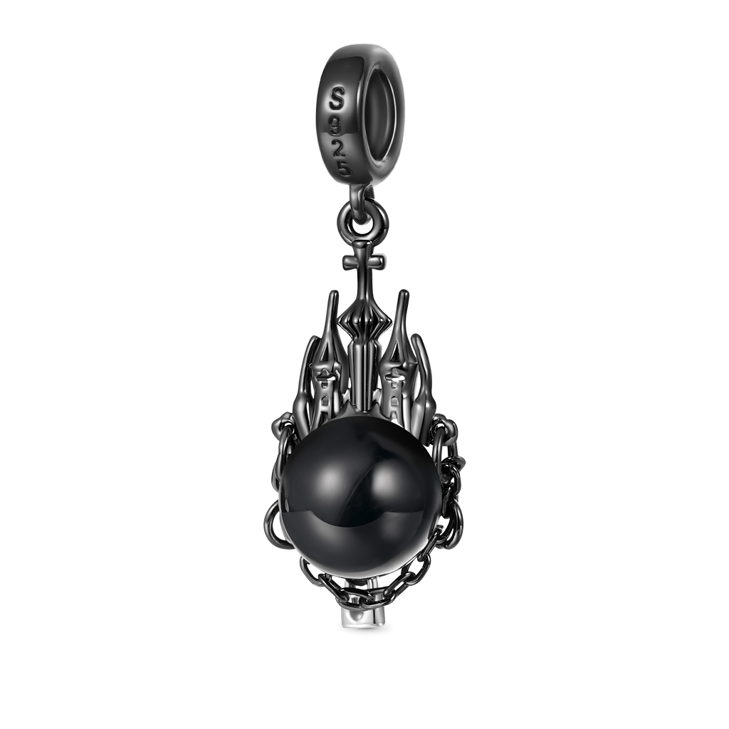 Gnoce Natural Black Pearl Dark Castle Charm_2