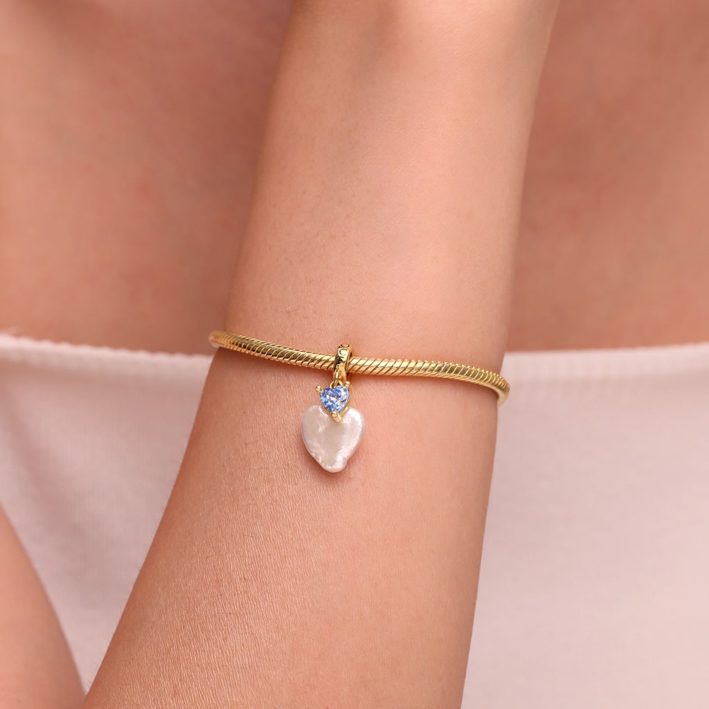 Gnoce Irregular Heart Pearl Birthstone Charm_6