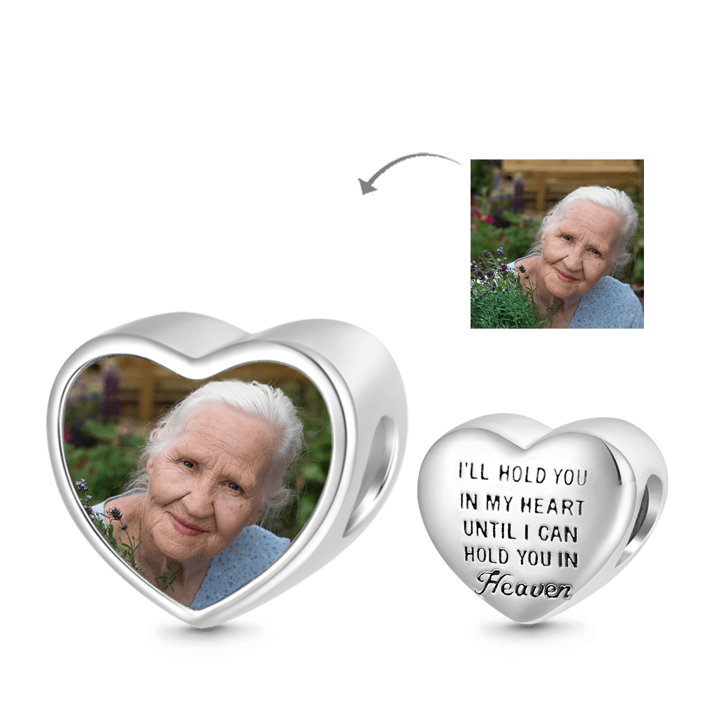 Gnoce "With You Forever" Personalized Photo Charm Platinum-plated Silver Blend_4
