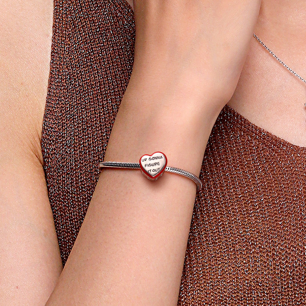 Gnoce "UR GONNA FIGURE IT OUT" Side Hollow Heart Charm_5