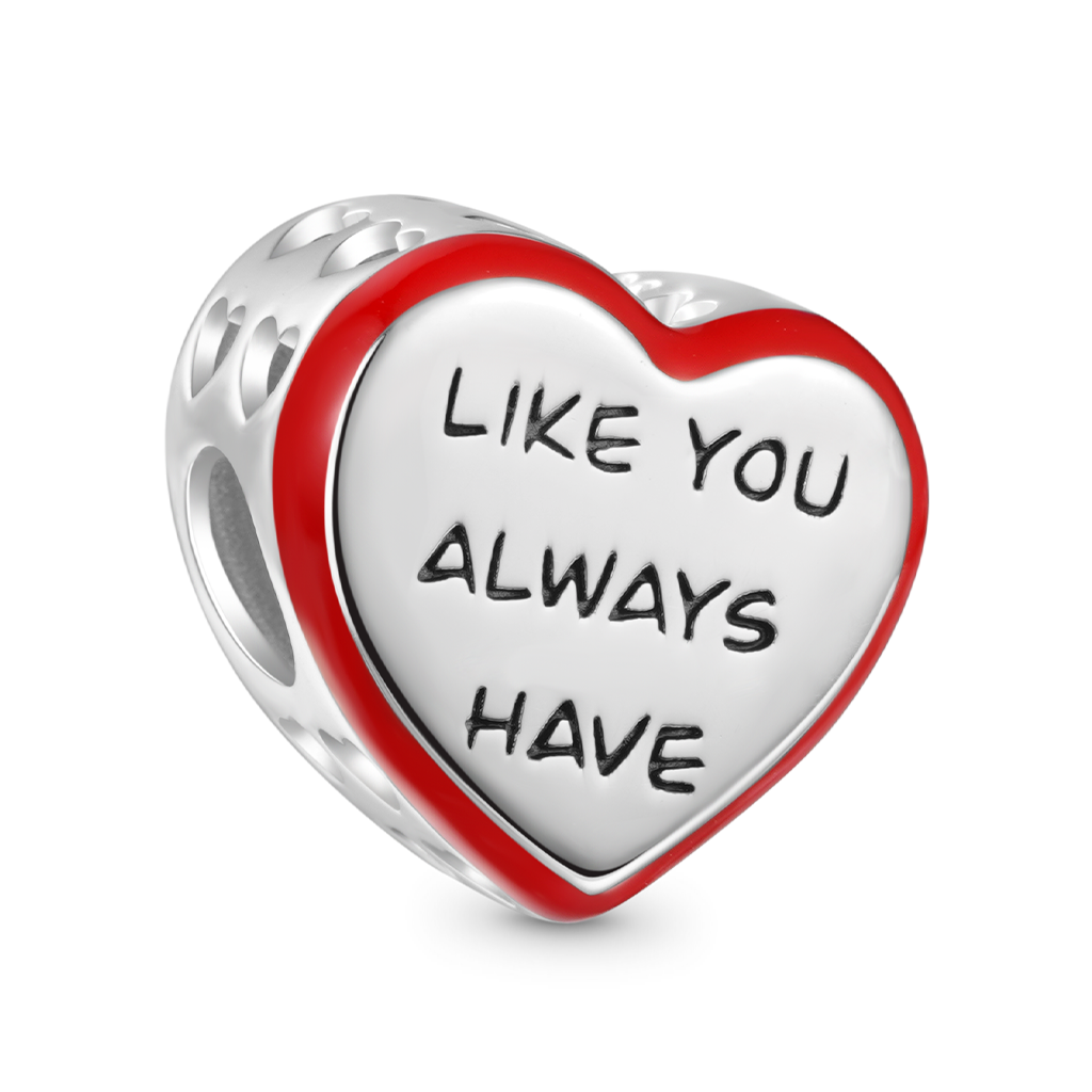 Gnoce "UR GONNA FIGURE IT OUT" Side Hollow Heart Charm_2