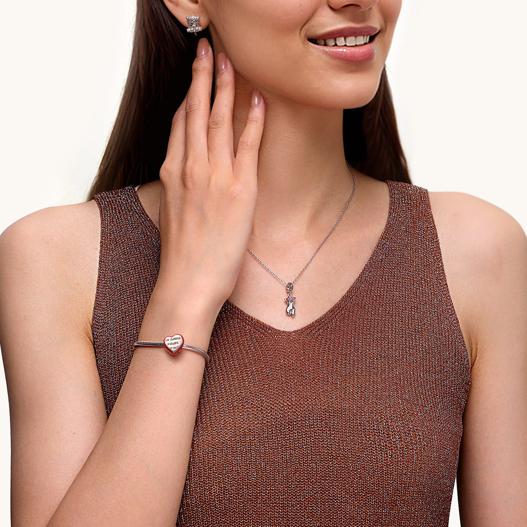 Gnoce "UR GONNA FIGURE IT OUT" Side Hollow Heart Charm_4