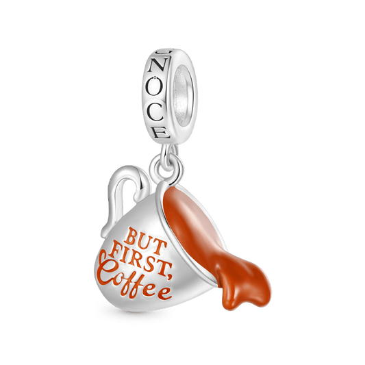 Gnoce BUT FIRST, Coffee Spilled Charm Platinum-plated Silver Blend_1
