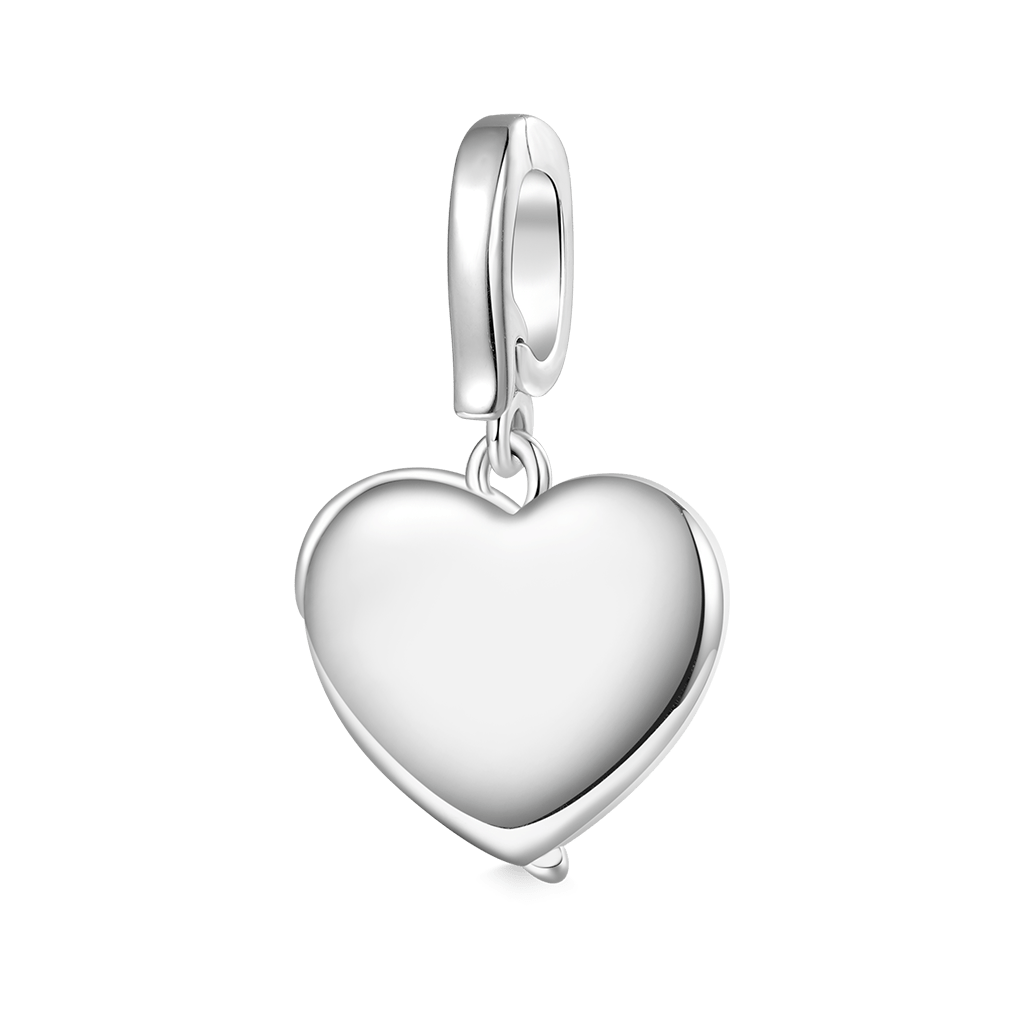 Gnoce Engravable Heart Wings Clasp Clusters Charm_3