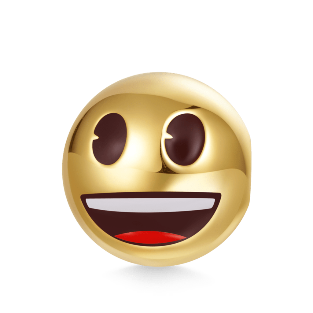 Gnoce emoji Smiling Face with Big Eyes Charm_1
