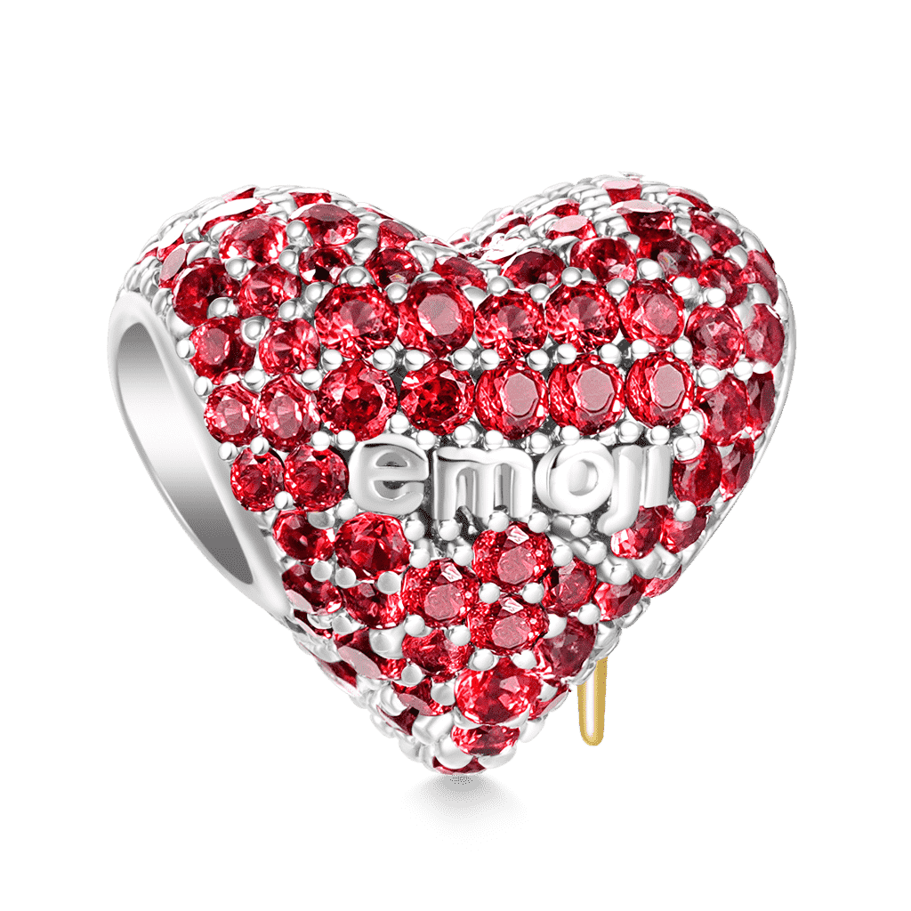 Gnoce emoji Sparking Heart Charm_2