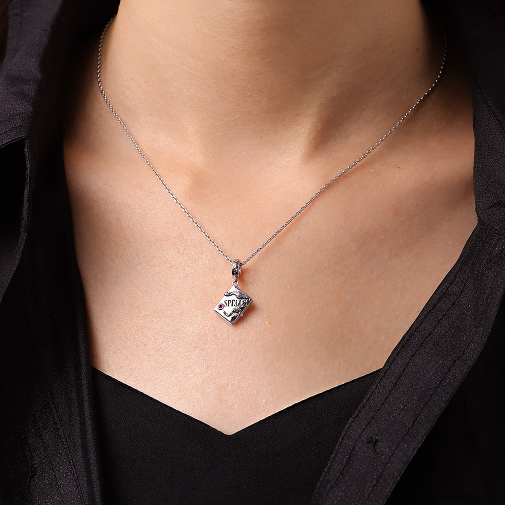 Gnoce 'Expecto Patronum' Spell Book Pendant Dangle Charm_6
