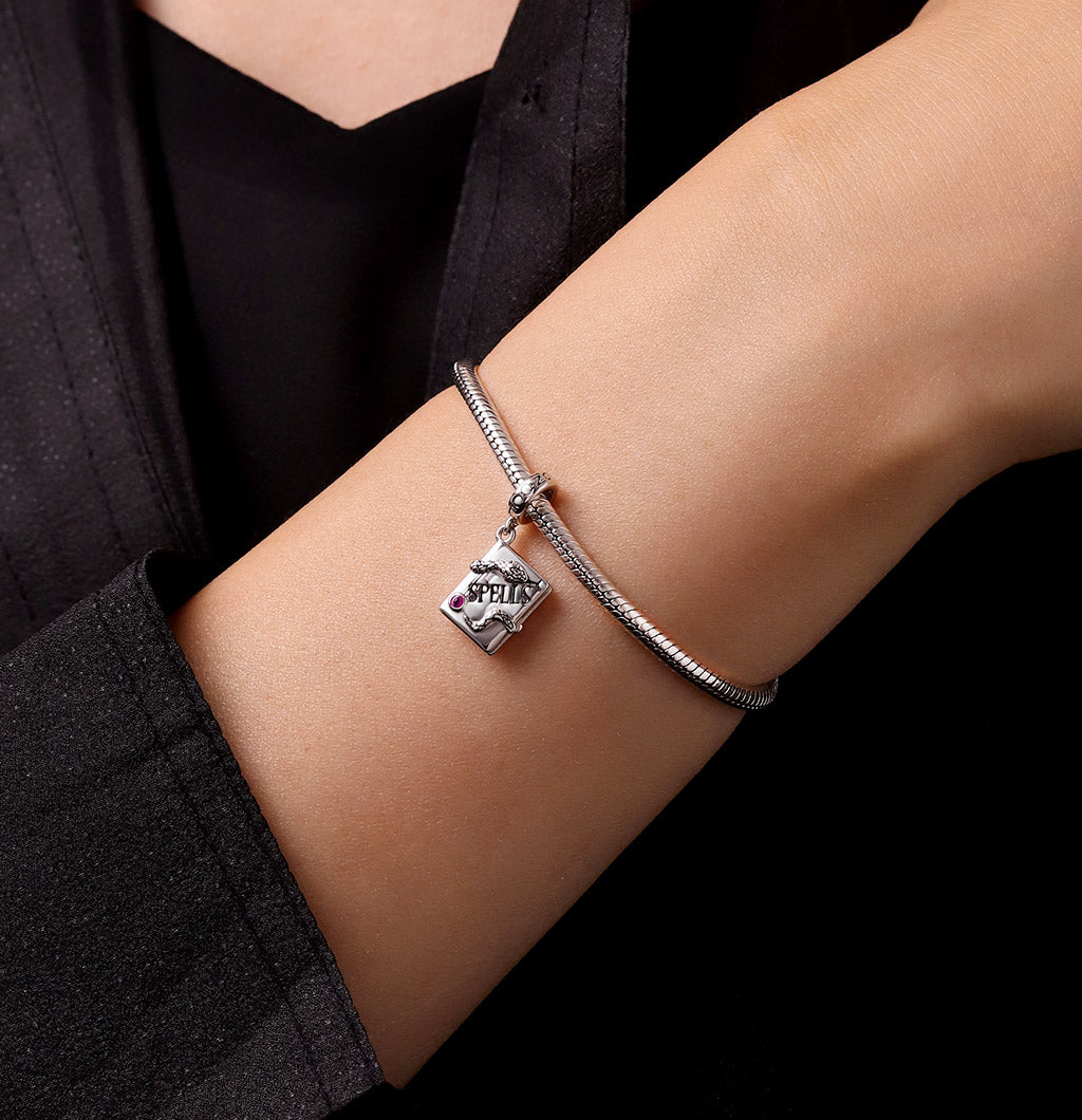 Gnoce 'Expecto Patronum' Spell Book Pendant Dangle Charm_7