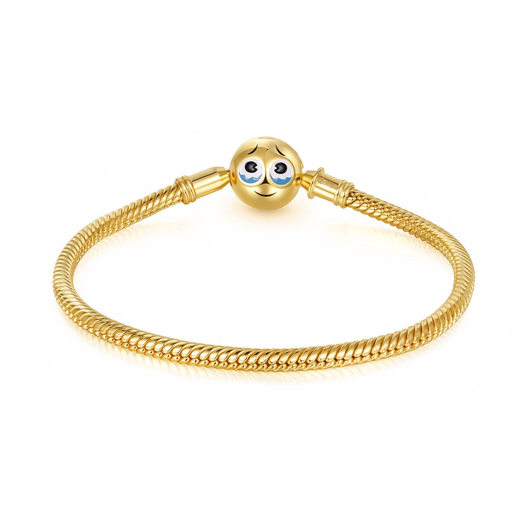 Gnoce emoji Smiling Face & Crying Face Basic Bracelet_2