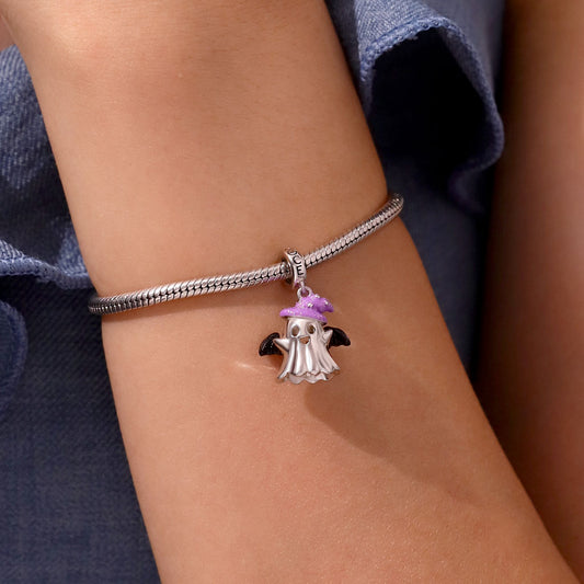 Gnoce Halloween Ghost Led Light-up Wireless Pendant Dangle Charm_7