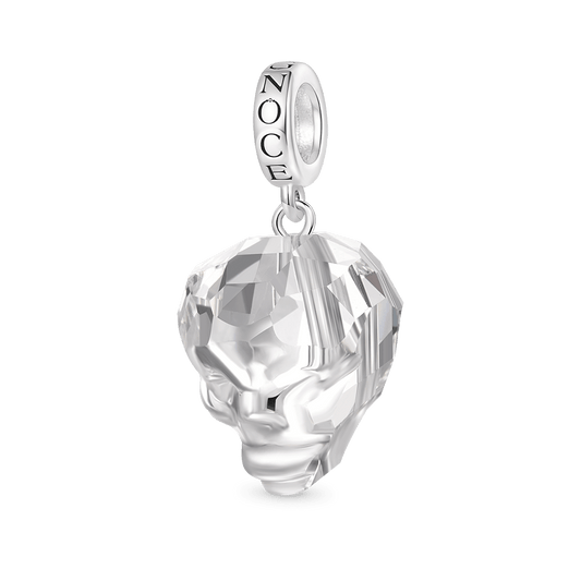 Gnoce Halloween Crystal Skull Pendant Dangle Charm_1