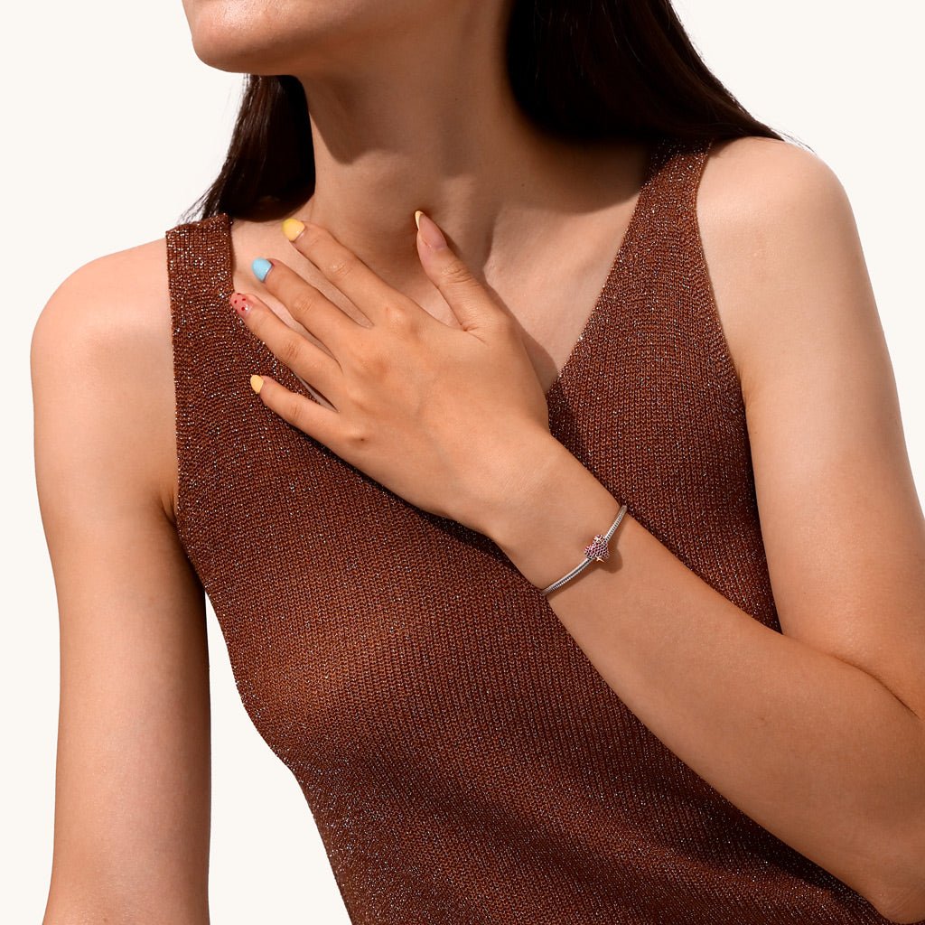 Gnoce emoji Sparking Heart Charm_4