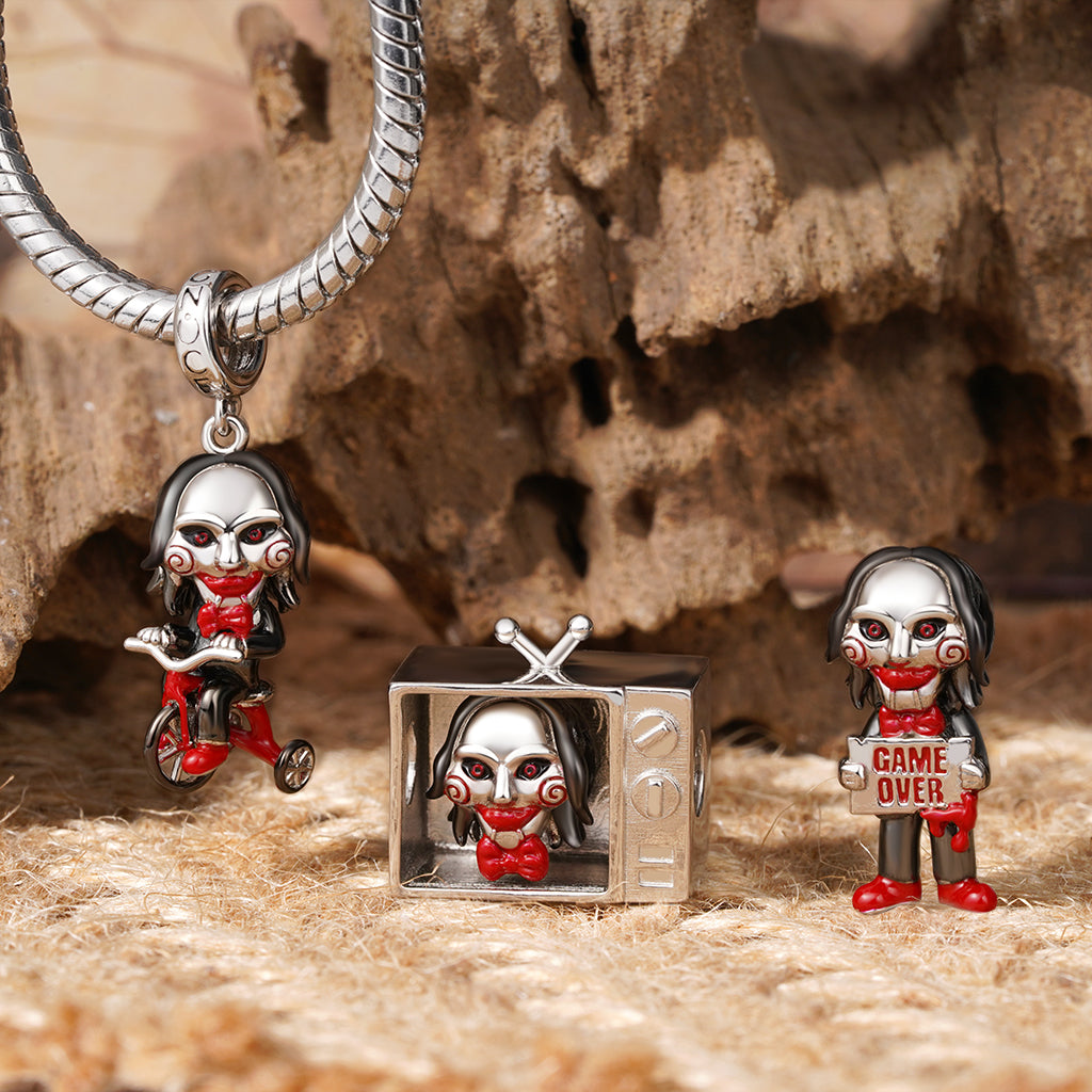 Gnoce Horror SAW Billy Tricycle Charm_3