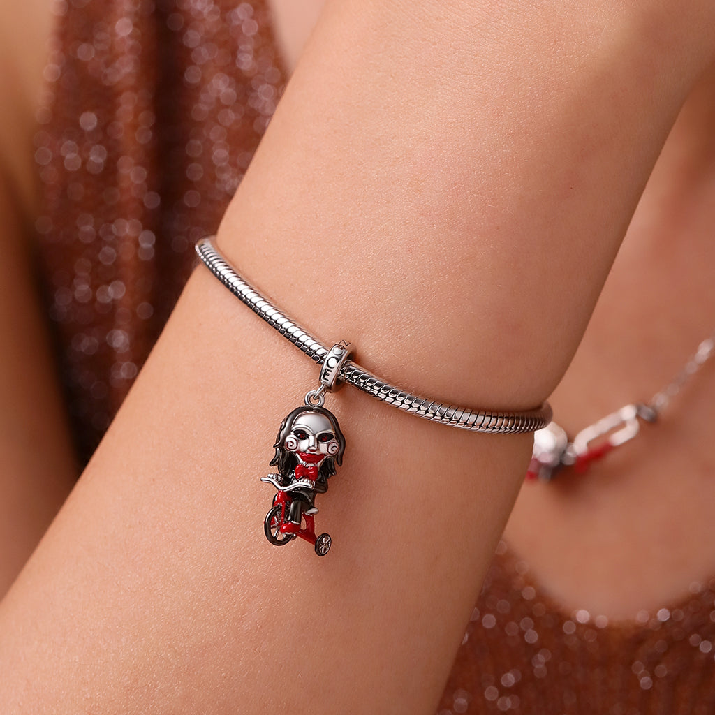 Gnoce Horror SAW Billy Tricycle Charm_6
