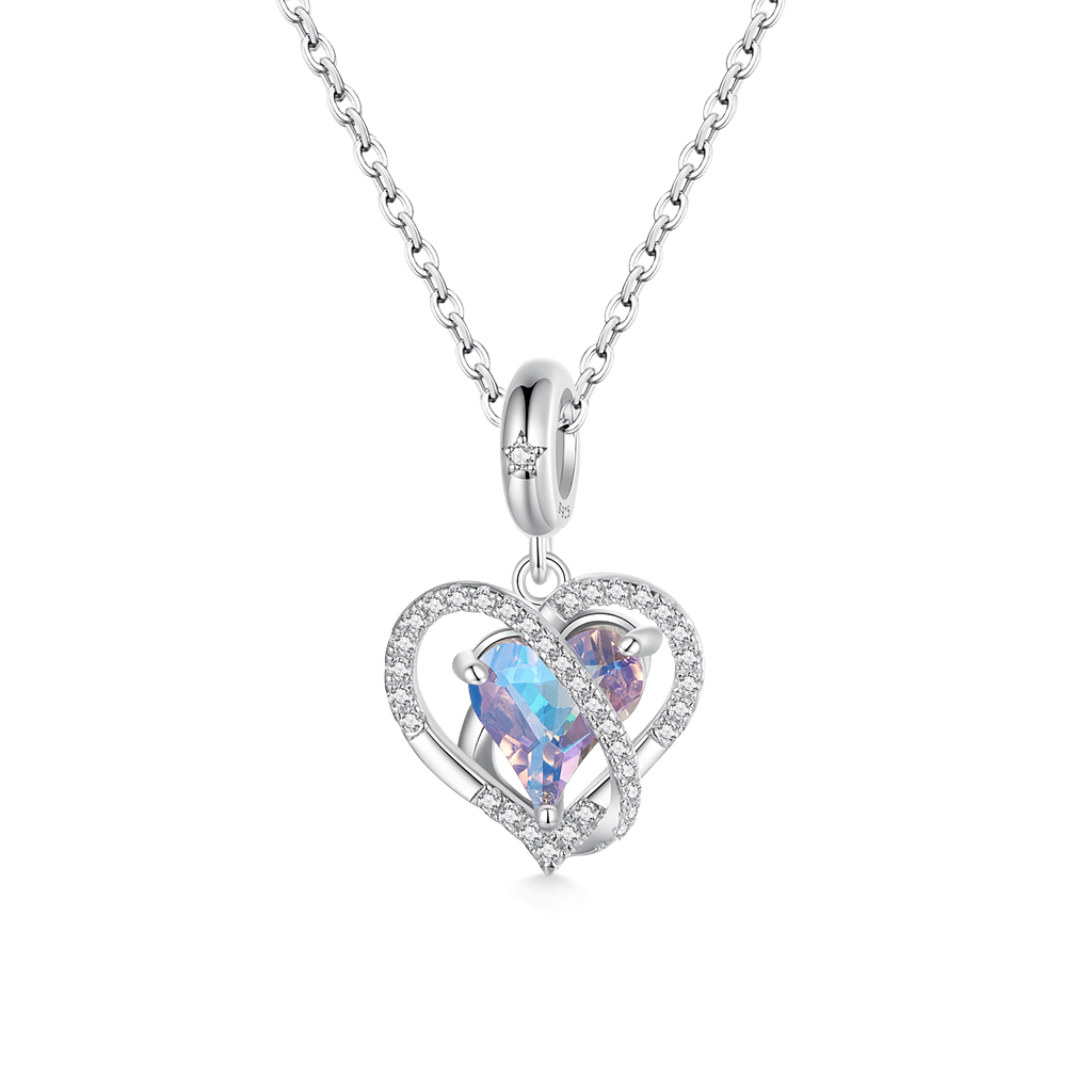 Gnoce Intertwined Love Romantic Pendant Dangle Charm_2