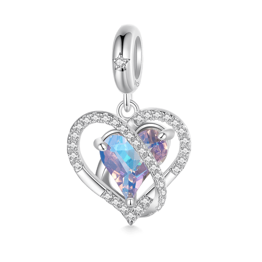 Gnoce Intertwined Love Romantic Pendant Dangle Charm_1
