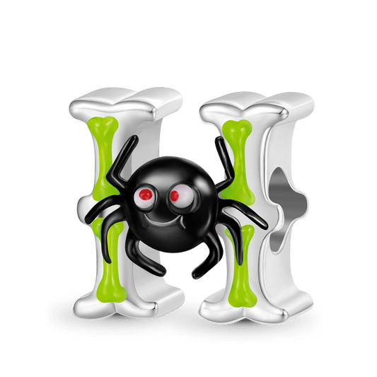 Gnoce Halloween Horror Elements Personalized Initial Letter Charm_1