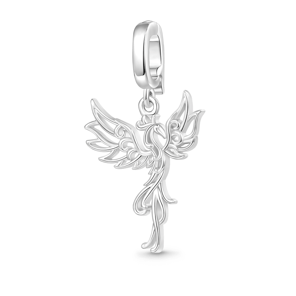 Gnoce Phoenix Clasp Clusters Charm Platinum-plated Silver Blend_1