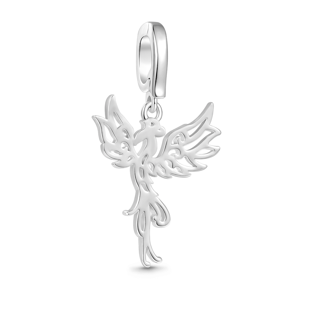 Gnoce Phoenix Clasp Clusters Charm Platinum-plated Silver Blend_2