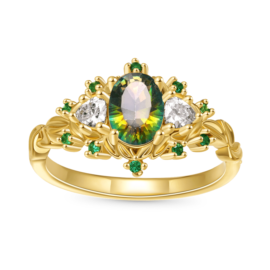 Gnoce Garden Teal Diamond Ring_1