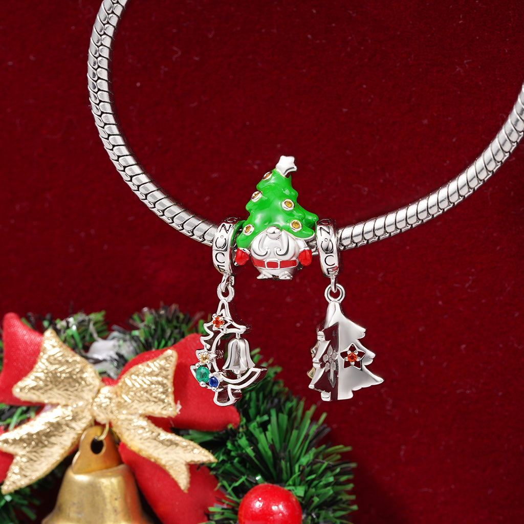 Gnoce Christmas Tree Gnome Charm_3