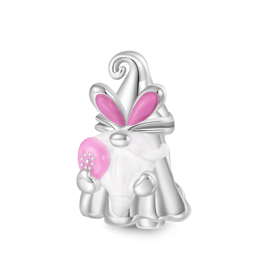 Gnoce Cute Easter Gnome Charm Platinum-plated Silver Blend_1