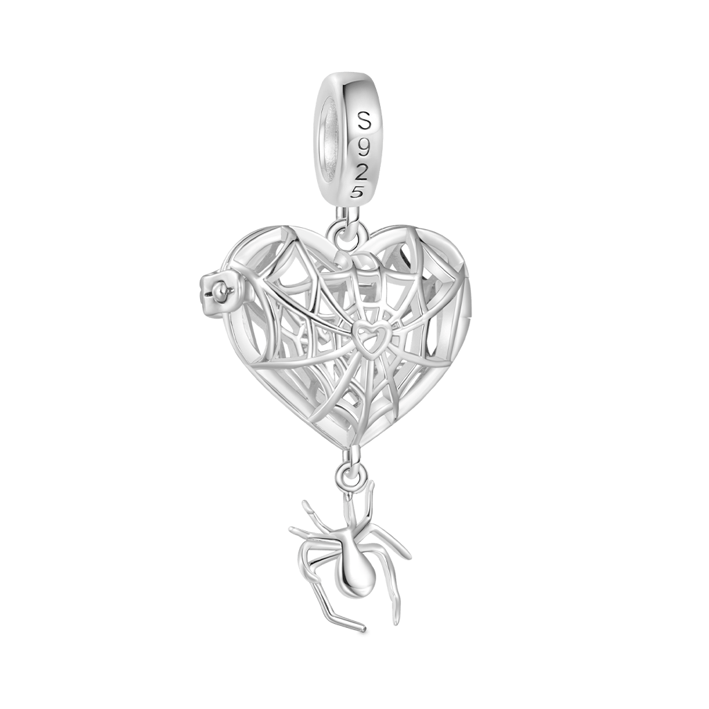 Gnoce Halloween Wireless LED Glow Spider Web Love Pendant Dangle Charm_4