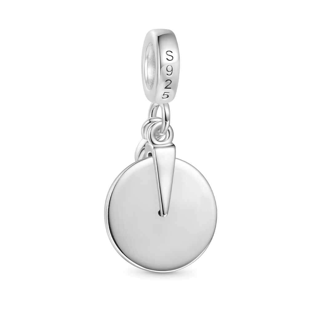 Gnoce Vinyl Disc Music Charm Platinum-plated Silver Blend_2