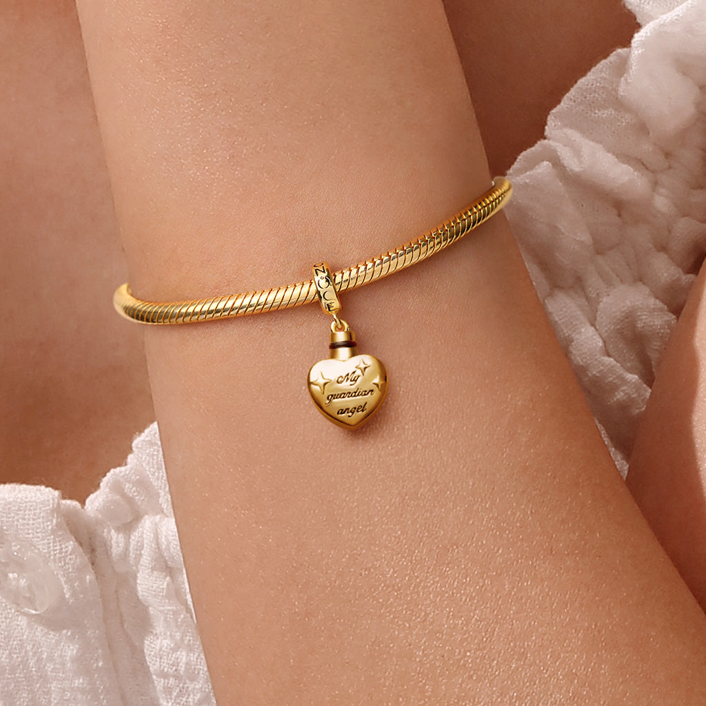 Gnoce My Guardian Angel Memorial Urn Ashes Photo Charm_2