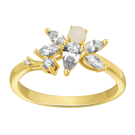 Gnoce Glow-in-the-Dark Butterfly Open Ring_1