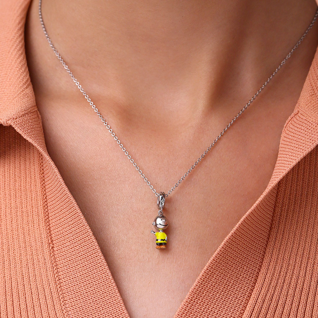 Gnoce Peanuts Charlie Brown Pendant Dangle Charm_6