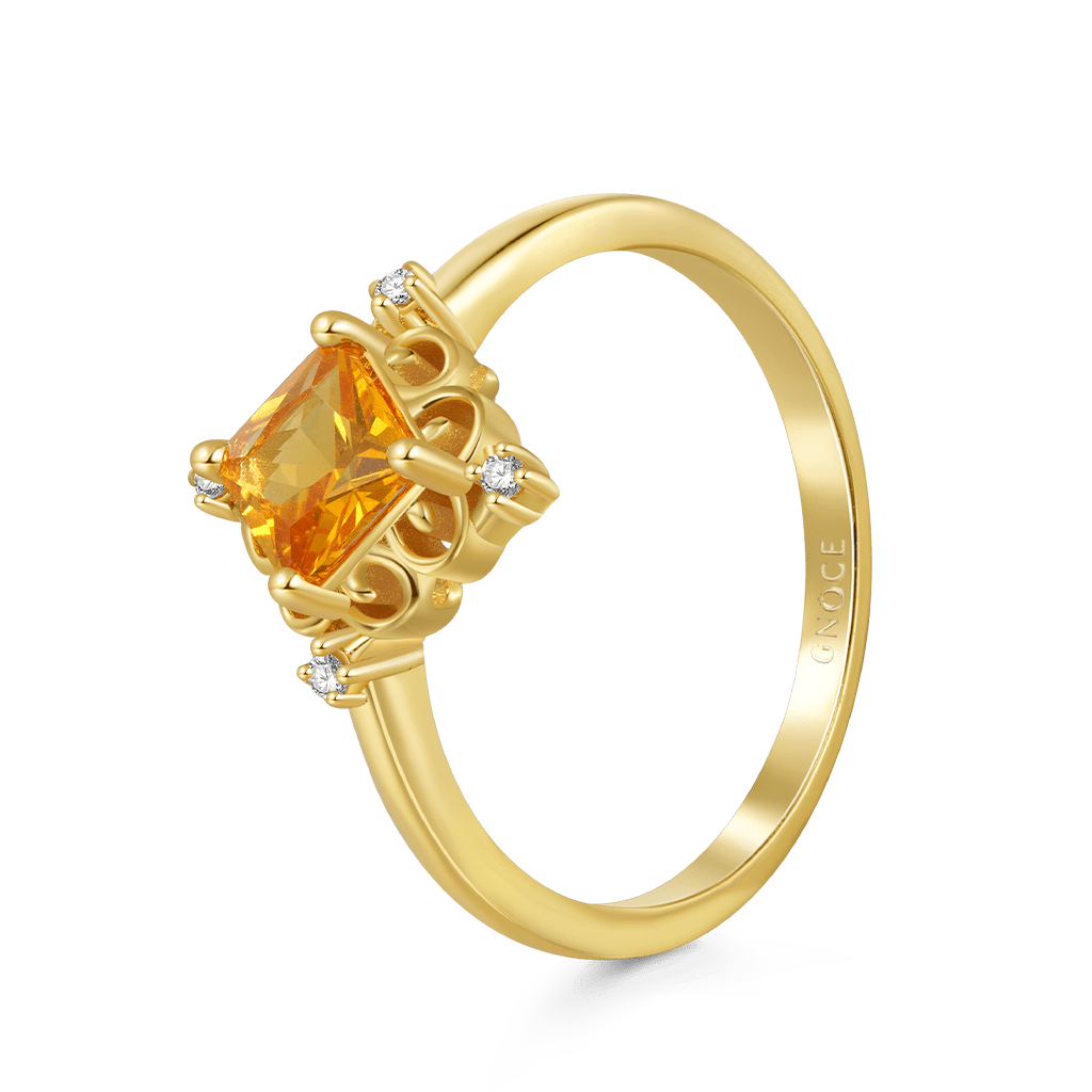 Gnoce Square Cut Patterned Base Rings_2