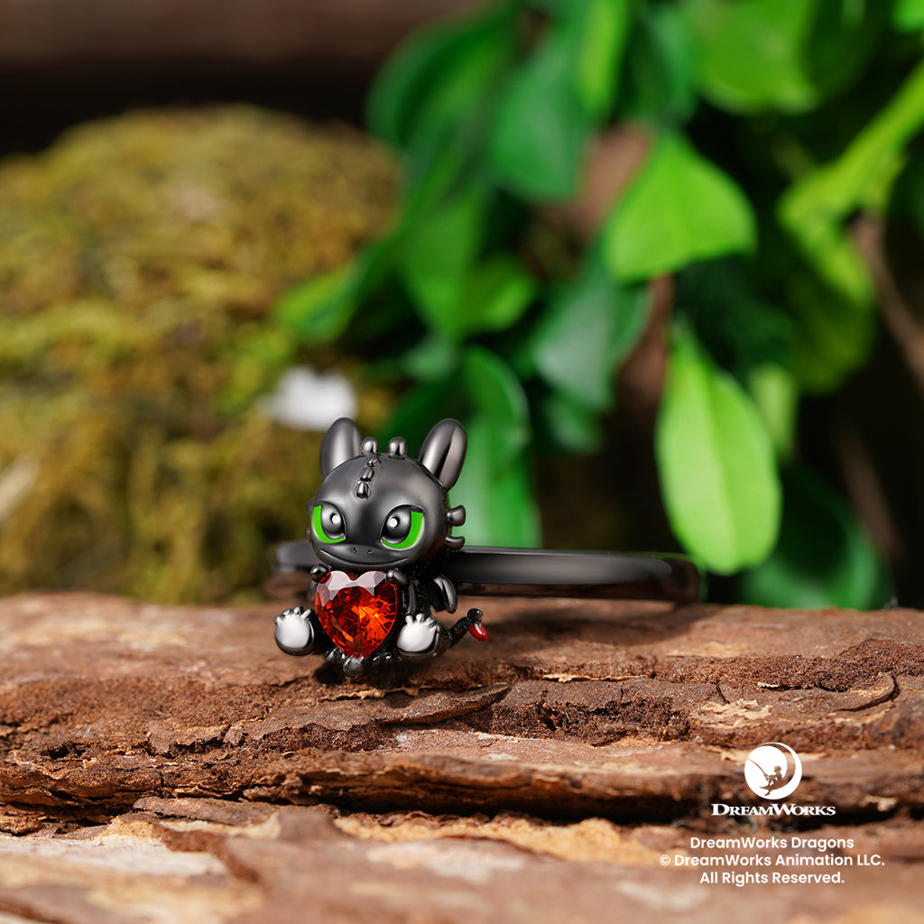 Gnoce How to Train Your Dragon Toothless Embraces Heart Ring_2