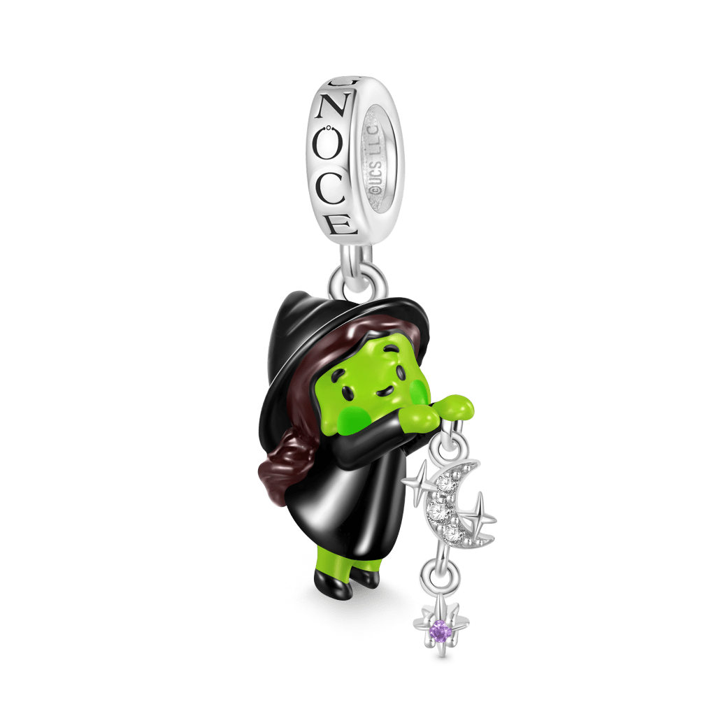 Gnoce Wicked Green Skin Witch Elphaba Pendant Dangle Charm_1