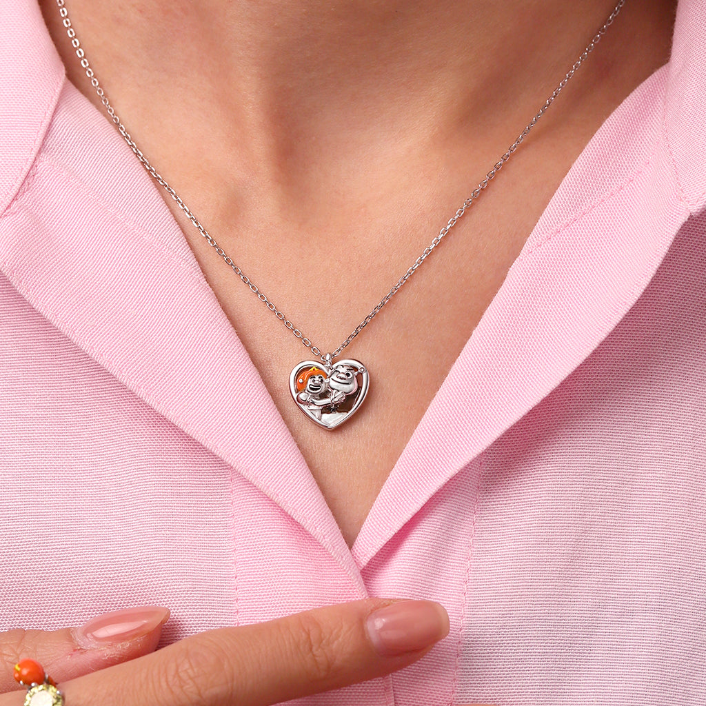 Gnoce Shrek & Fiona Heart Necklace_6