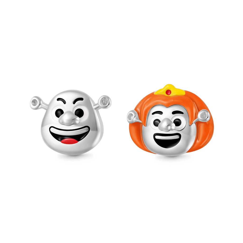 Gnoce Shrek & Fiona Mismatched Stud Earrings_1