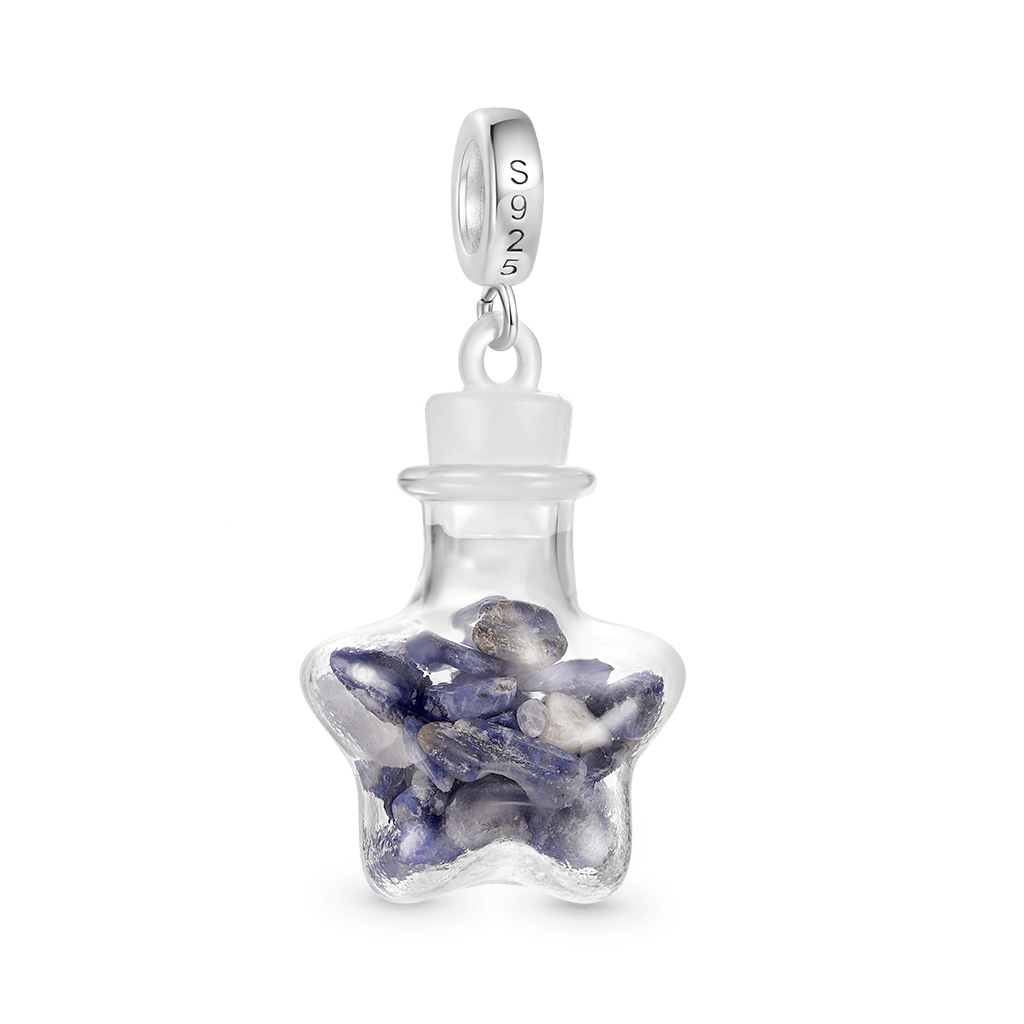 Gnoce Natural Kyanite Star Bottle Pendant Dangle Charm_2