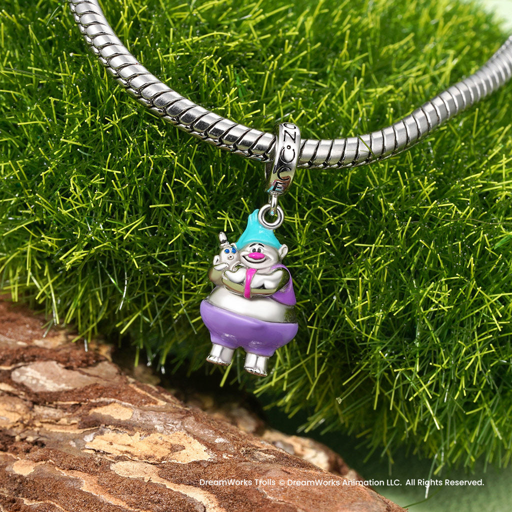 Gnoce Trolls Biggie Hug Worm Mr Dinkles Pendant Dangle Charm_3