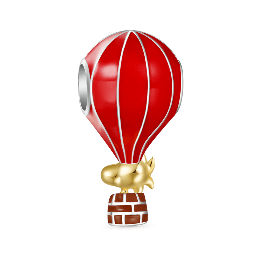 Gnoce Peanuts Woodstock Hot Air Balloon Ride Charm_3