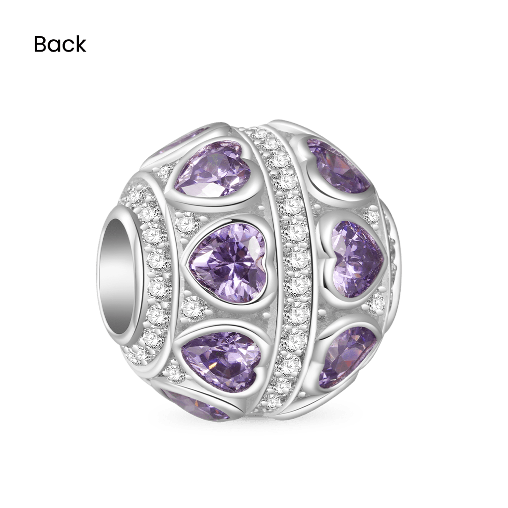 Gnoce Love Yourself Birthstone Charm Platinum-plated Silver Blend_2